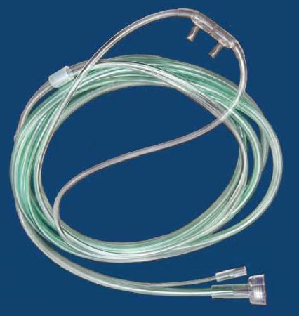 McKesson McKesson ETCO2 Nasal Sampling Cannula with O2 ETCO2 Sampling / O2 Adult Curved Prong / Non-flared Tip - 16-0503