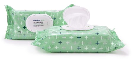 McKesson McKesson Baby Wipe Soft Pack Aloe / Vitamin E Unscented 72 Count - WPWBABY72U