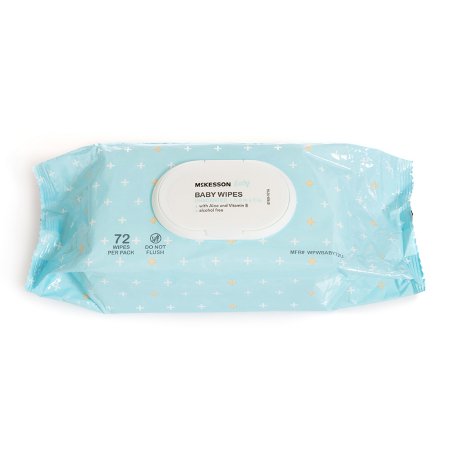 Mckesson Brand Baby Wipe Mckesson Soft Pack Aloe / Vitamin E Unscented 72 Count - WPWBABY72U