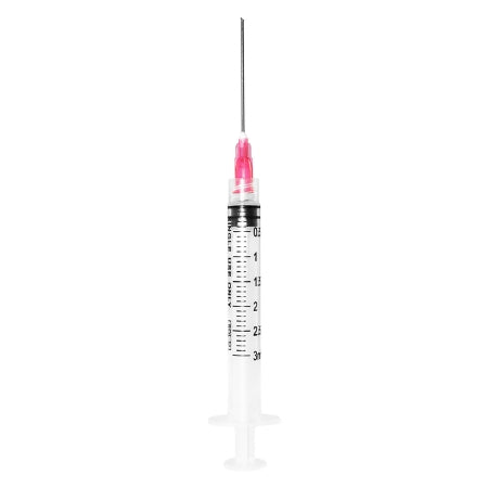 Sol-Millennium Medical SOL-M Syringe with Hypodermic Needle Sol-M 3 mL 18 Gauge 1-1/2 Inch Detachable Needle Without Safety - 1831815B