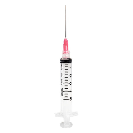 Sol-Millennium Medical SOL-M Syringe with Hypodermic Needle Sol-M 5 mL 18 Gauge 1-1/2 Inch Detachable Needle Without Safety - 1851815B
