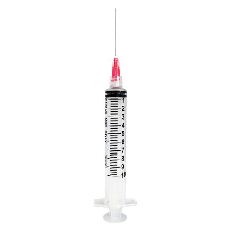 Sol-Millennium Medical SOL-M Syringe with Hypodermic Needle Sol-M 10 mL 18 Gauge 1-1/2 Inch Detachable Needle Without Safety - 1811815B