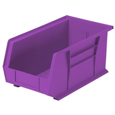 Health Care Logistics HCL Super Tough Storage Bin Purple Industrial Grade Polymers 7 X 8-1/4 X 14-3/4 Inch - 1415PP