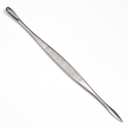 Sklar - Expressor Heinlein 5-1/2 Inch Fenestrated Tip, Straight Curvature, Sharp/Blunt Style, Flat Serrated Handle, Stainless Steel OR Grade - 06-4186