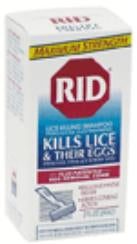 Bayer Rid Lice Shampoo 2 oz. Bottle Scented - 74300000412
