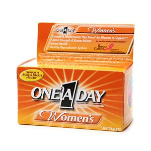 Bayer One-A-Day Women Multivitamin Supplement Vitamin A / Vitamin D / Ascorbic Acid 2500 IU - 1000 IU - 60 mg Strength Tablet 100 per Bottle - 16500007410