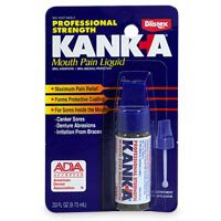Kanka - Oral Pain Relief 20% Strength Benzocaine Liquid 0.33 oz. - 41388020391