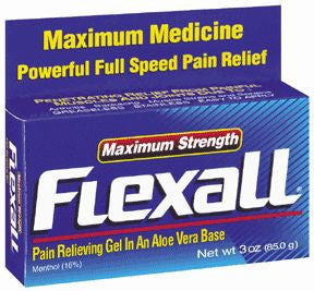 Chattem Flexall Maximum Strength Topical Pain Relief 16% Strength Menthol Topical Gel 3 oz. - 41167016022
