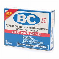 BC - Pain Relief 845 mg - 65 mg Strength Aspirin / Caffeine Powder 50 per Box - 04203710373