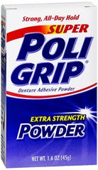 Glaxo Smith Kline Super Poligrip Denture Adhesive 1.6 oz Powder - 31015807801