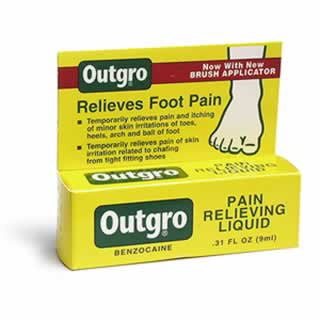 Medtech Laboratories Outgro Topical Pain Relief 20% Strength Benzocaine Liquid 0.31 oz. - 75137053110