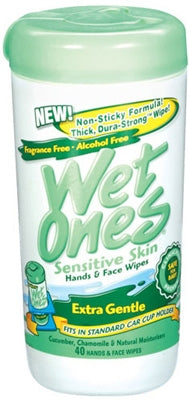 Personal Care Group Wet Ones Personal Wipe Canister Water / Witch Hazel / Chamomile Unscented 40 Count - 7682804670