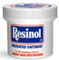 ResiCal Inc Resinol Itch Relief 55% - 2% Strength Ointment 1.25 oz. Jar - 10742001101