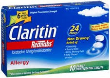 Bayer Claritin Redi Tabs Allergy Relief 10 mg Strength Tablet 10 per Box - 4110080606