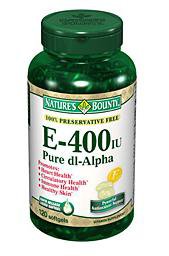 Nature's Bounty - Vitamin Supplement Vitamin E 400 IU Strength Softgel 120 per Bottle - 07431201751