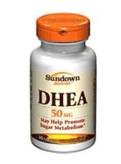Sundown Naturals - Dietary Supplement DHEA (Dehydroepiandrosterone) 50 mg Strength Tablet 60 per Bottle - 30768050313