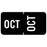 TABBIES® Month Label Packs, 1/2"H x 1"W, 100 Per Pack