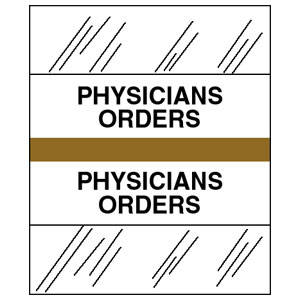 Tabbies Medical Chart Index Tabs & Divider Sheets - 1/2" H x 1-1/4" W, 100 per Pack