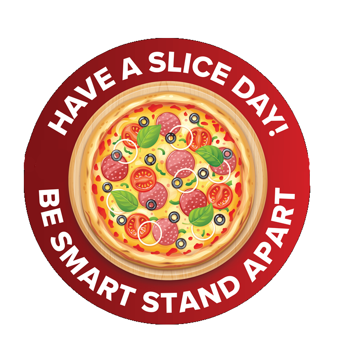 BeSafe Messaging Food Service Floor Decals - Multi-Colot, 12" x 12", Pack of 6