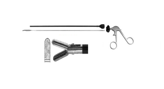 Elmed Style C: Modular 3-Piece Screw Apart - Bullet Nose Grasper TC, Micro Diamond Jaw Pattern, 15mm Jaw