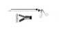 Elmed Style C: Modular 3-Piece Screw Apart - Bullet Nose Grasper TC, Micro Diamond Jaw Pattern, 15mm Jaw