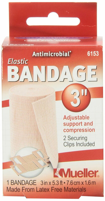 Mueller Sports Medicine BANDAGE, ELASTIC W/CLIPS 3" - 6153