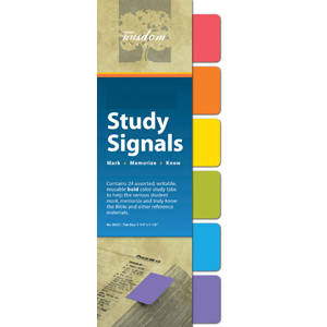 Tabbies Study Signals Sheets, "Bold Assorted" - 1-1/2"H x 1-1/2"W, 10 pack per Box - 58251
