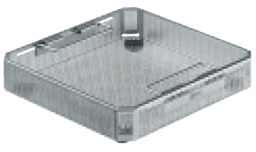 Aesculap Instrument Basket Standard 1/2 Size, 62 X 241 X 251 mm Inside Dimension, 76 X 243 X 253mm Outside Dimension, With Foot, Perforated - JF113R