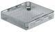 Aesculap Instrument Basket Standard 1/2 Size, 62 X 241 X 251 mm Inside Dimension, 76 X 243 X 253mm Outside Dimension, With Foot, Perforated - JF113R