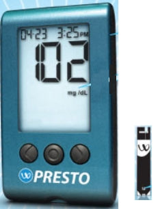Agamatrix Wavesense Presto Blood Glucose Test Strips 100 Test Strips per Box - 8000-03337