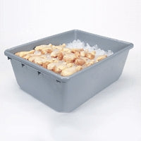 Akro-Mils Akro-Tubs Storage Tub Gray Industrial Grade Polymers 9-1/2 X 19 X 24-1/2 Inch - 34240GREY