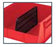 Akro-Mils Akrobins Bin Length Divider AkroBins 14-3/16 Inch Black Polypropylene - 40260