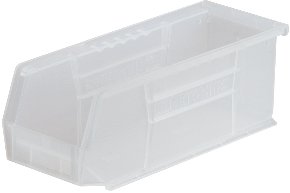 Akro-Mils Akrobins Storage Bin AkroBins Clear Industrial Grade Polymers 4 X 4-1/8 X 10-7/8 Inch - 30224SCLAR