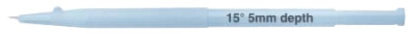Alcon I-Knife Stab Knife 1.3 X 5.0 mm Stainless Steel / Plastic Full Handle Sterile Disposable - 8065401501