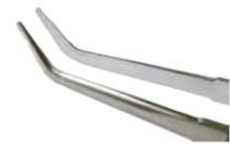 Alcon Bipolar Forceps Jeweler-Iris Curved - 8065129101