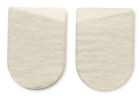 Hapad Medial / Lateral - Heel Wedge Pad One Size Fits Most Wool Felt Off-White - 6366