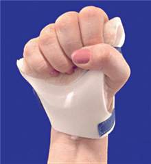 AliMed Palm Guard - Palm Protector Splint AliPlast Foam / Fleece Right Hand Beige One Size Fits Most - 5870