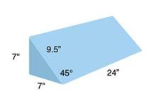 AliMed - Positioner Wedge 7 W X 24 D X 7 H Inch Foam Freestanding - 9-007