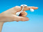 Alimed LMB Extension Assist Finger Spring Wire / Foam White Medium - 5391