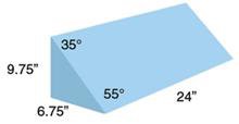 AliMed - Positioner Wedge 6-3/4 W X 24 D X 9-3/4 H Inch Foam Freestanding - 9-001