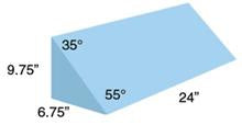 Alimed Alimed Positioning Wedge AliMed 6-3/4 W X 24 D X 9-3/4 H Inch Foam Freestanding - 9-001