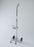 AliMed - D or E Oxygen Cylinder Cart Chrome Plated Steel Silver - 980240