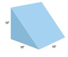 AliMed - Positioner Wedge 10 W X 10 D X 10 H Inch Foam Freestanding - 931714