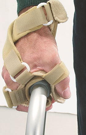 AliMed - Walker Hand Splint Aluminum / Terry Cloth Right Hand Beige One Size Fits Most - 513416