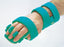 AliMed ULTRApadded Grip Orthosis - Resting Hand Orthosis with Finger Separators Padded Foam / Terry Cloth / Wire Left or Right Hand Turquoise One Size Fits Most - 510327