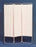Alimed Privacy Screen Folding 3-Panel Aluminum / Vinyl - 73381