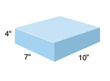 Alimed AliMed Patient Positioner 7 W X 10 D X 4 H Inch Foam Freestanding - 91-354