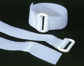 Alimed AliMed Securing Strap Alimed D-Ring, 1 X 10 Inch, White, Hook and Loop - 7055