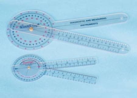 Alimed AliMed Goniometer Outer Row Measures 0 to 90°, Middle 0 to 180°, Inner 0 to 360, All in 1° Increments 12.5 Inch - 505410