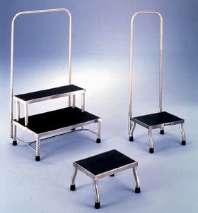 Kent - Step Stool MRI 1 Step Stainless Steel Frame 8 Inch Step Height - 95-275
